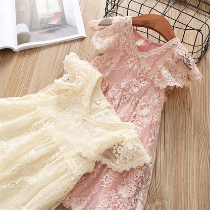 Children's Floral Lace Dress