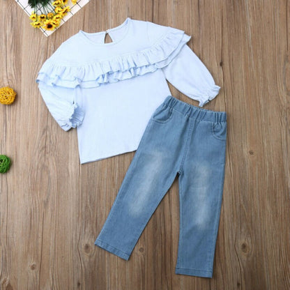 Blue kids set with jeans