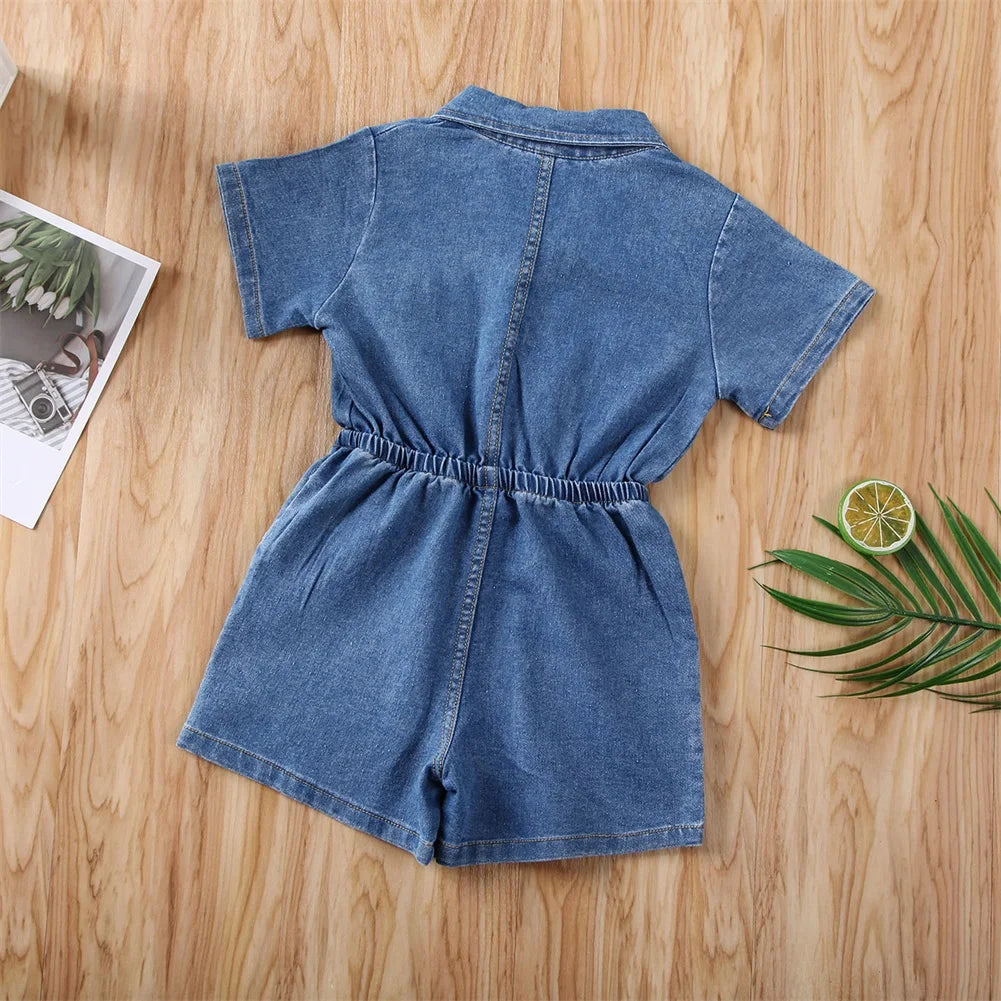 Children's Denim Jumpsuit