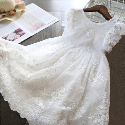 Children's Floral Lace Dress