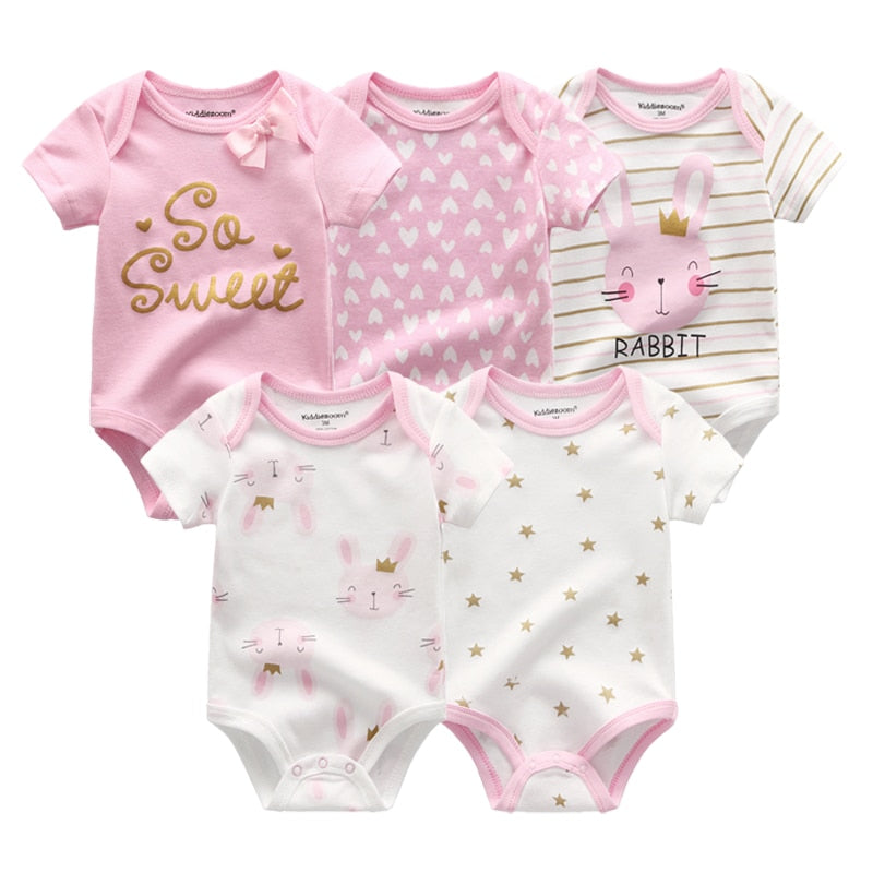 Kit 5 Body Prints Baby Girl