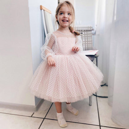 Delicate Children's Dress With Lace