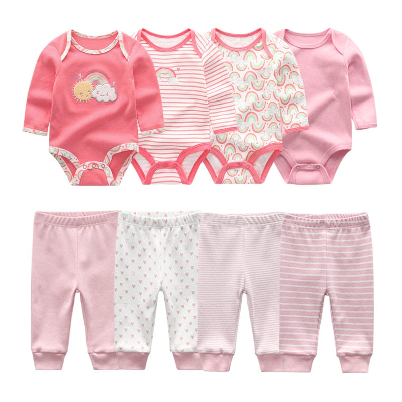 Kit 8 Pieces baby girl prints