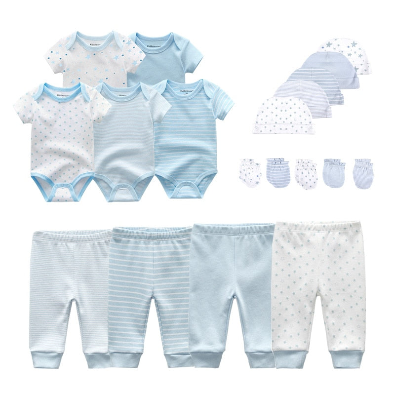 Kit 19 pieces prints for baby boy