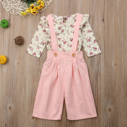 Flower pink kids set