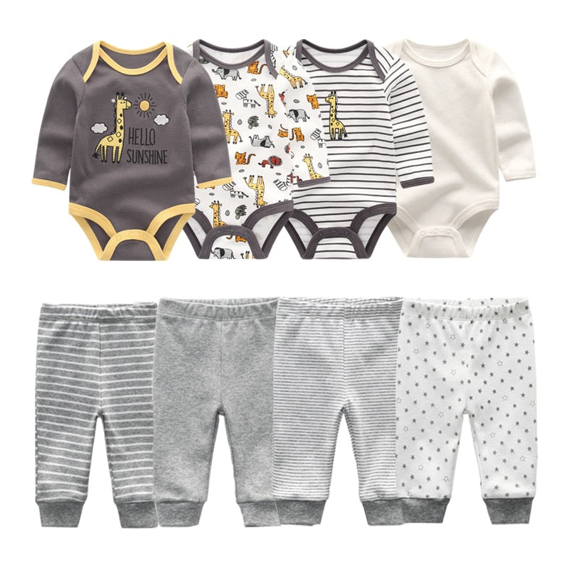 Kit 8 Pieces baby boy prints