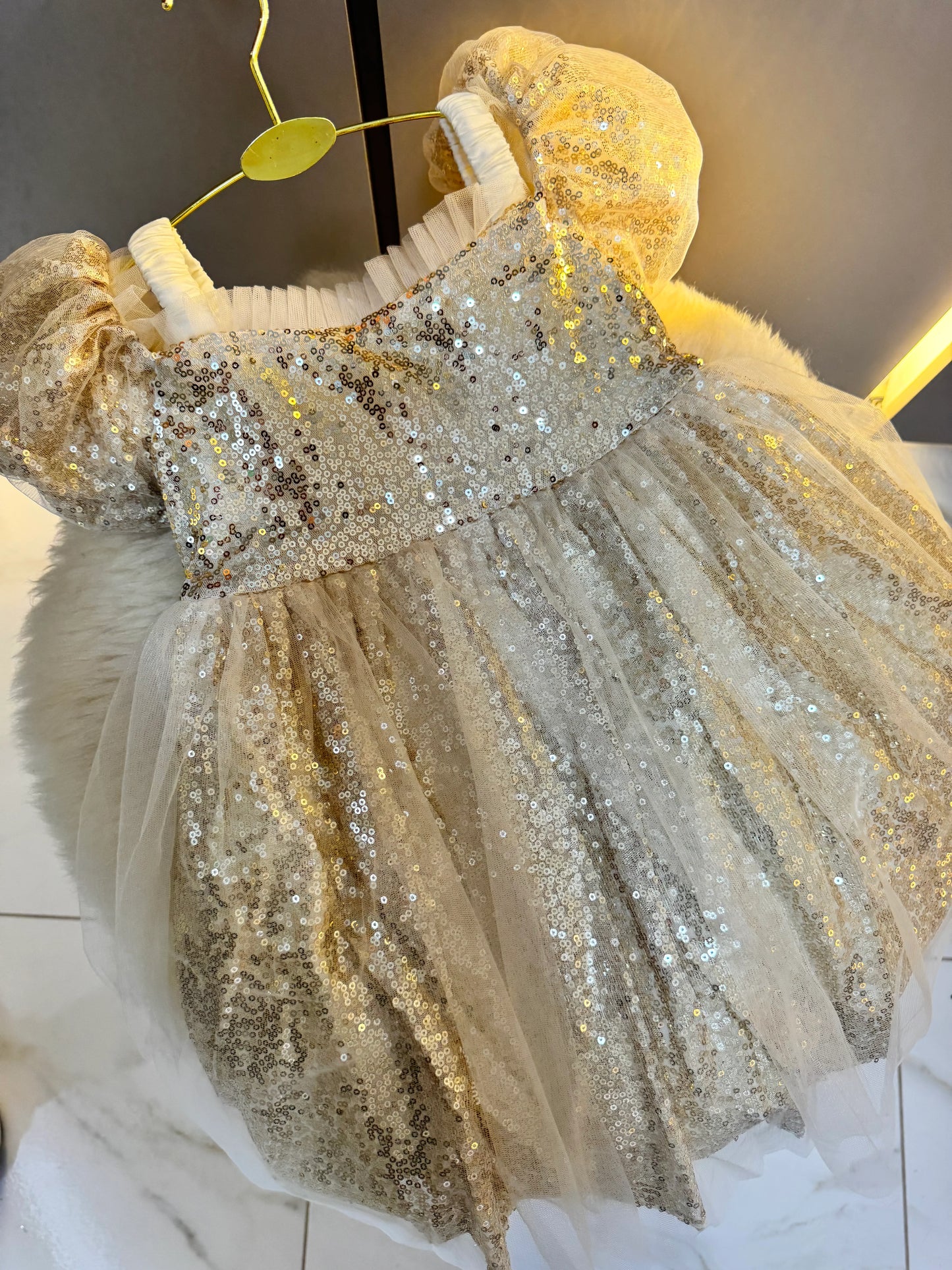 Shiny Gold Children's Dress