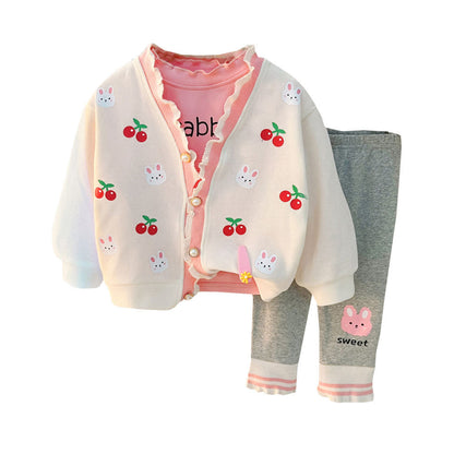 Cherry Rabbit Women's Children's Set