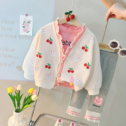 Cherry Rabbit Women's Children's Set