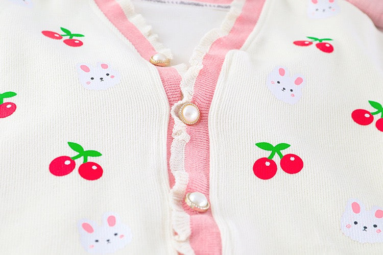 Cherry Rabbit Women's Children's Set