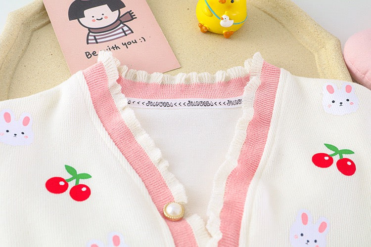 Cherry Rabbit Women's Children's Set