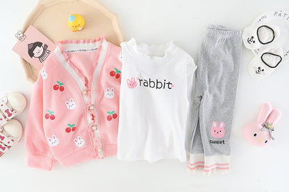 Cherry Rabbit Women's Children's Set