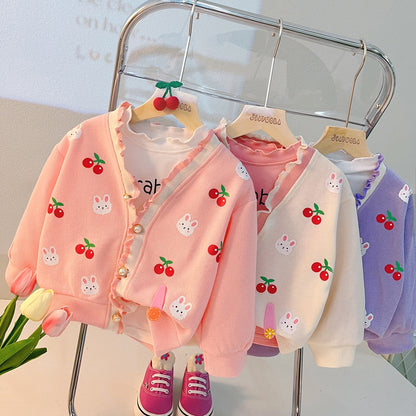 Cherry Rabbit Women's Children's Set