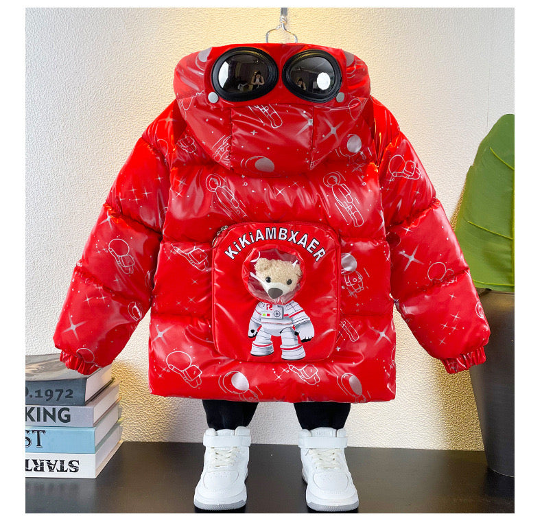 Astronaut Bear Children's Puffer Jacket