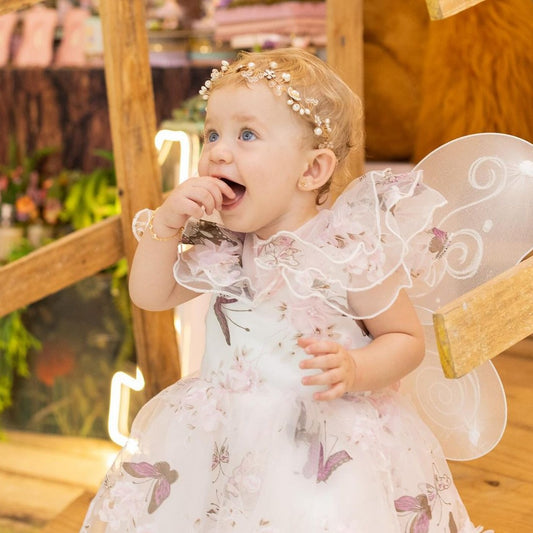 Puffy Butterfly Children's Party Dress