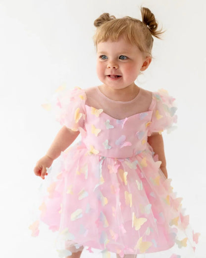 Tulle Dress Colorful butterflies