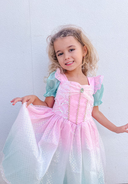 Pink Mermaid Children's Party Dress