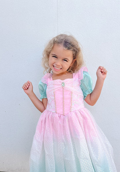 Pink Mermaid Children's Party Dress