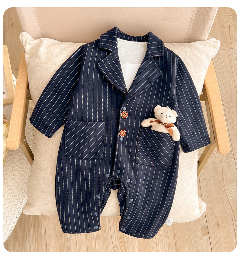 Children's Social Teddy Bear Jumpsuit