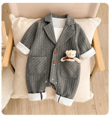 Children's Social Teddy Bear Jumpsuit