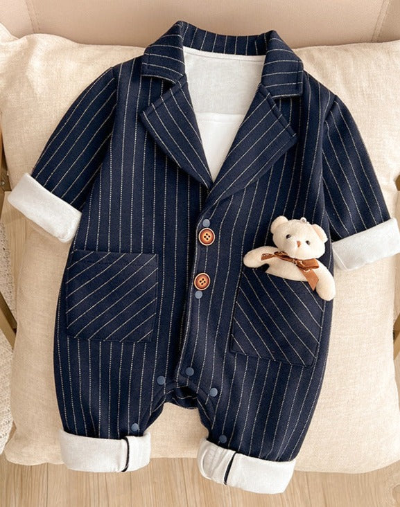 Children's Social Teddy Bear Jumpsuit