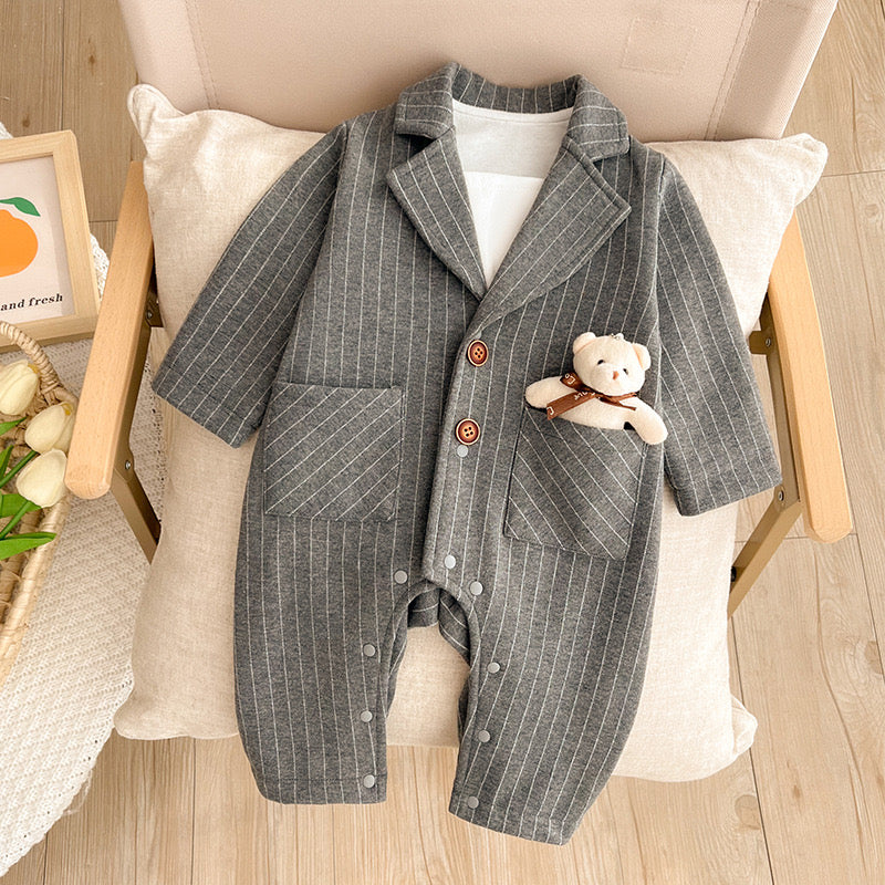 Children's Social Teddy Bear Jumpsuit