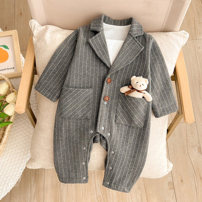 Children's Social Teddy Bear Jumpsuit