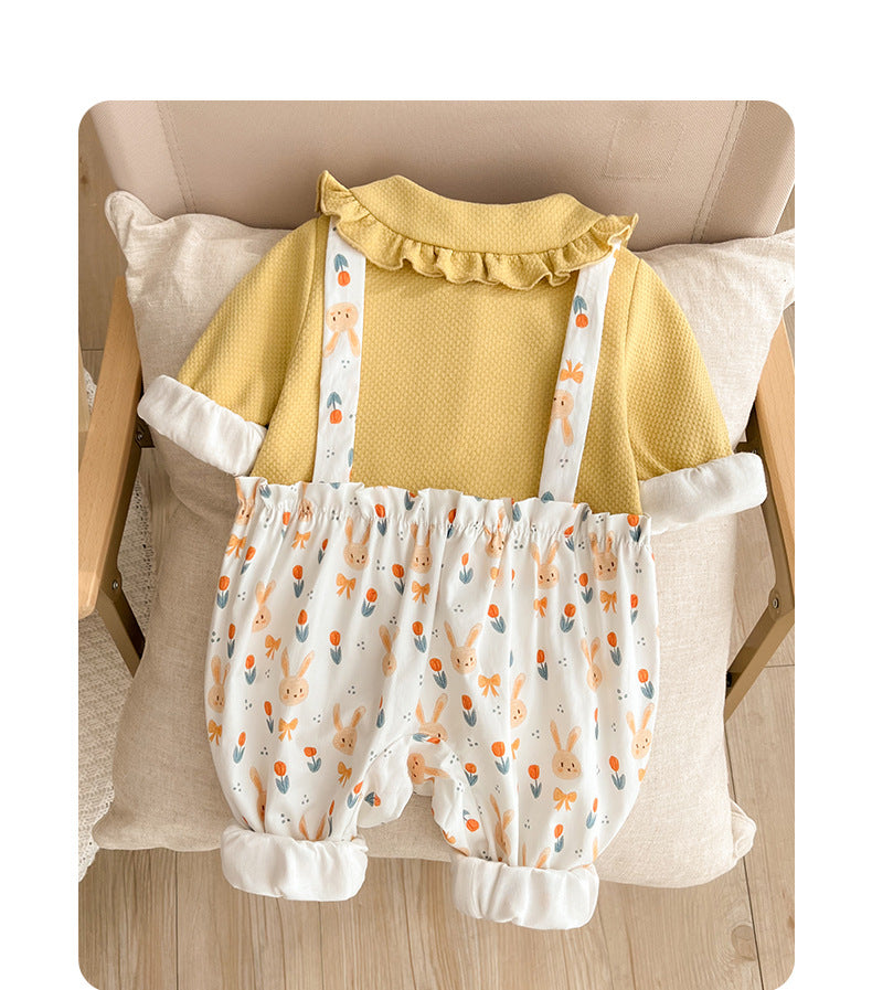 Girls' Floral Children's Jumpsuit