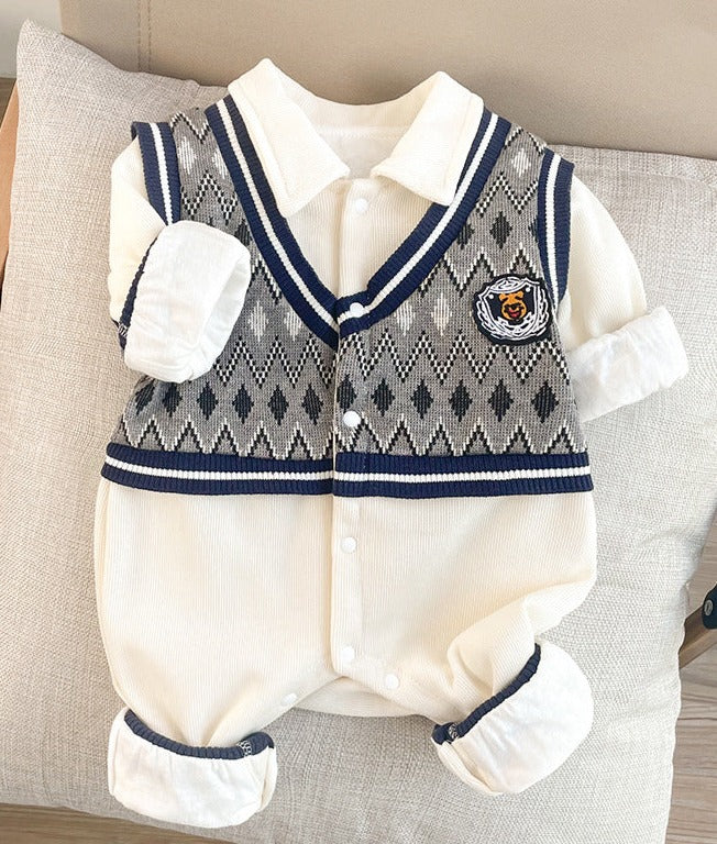 Men's Knitted Children's Jumpsuit