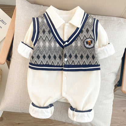 Men's Knitted Children's Jumpsuit