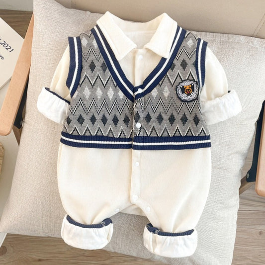 Men's Knitted Children's Jumpsuit