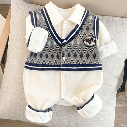 Men's Knitted Children's Jumpsuit