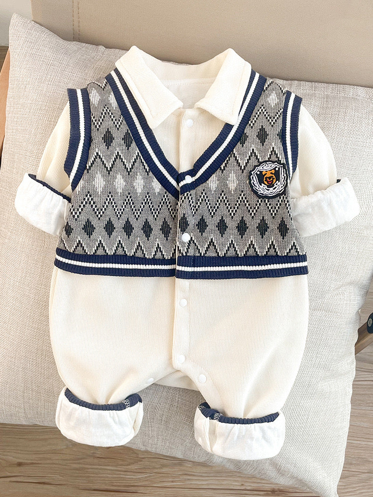 Men's Knitted Children's Jumpsuit