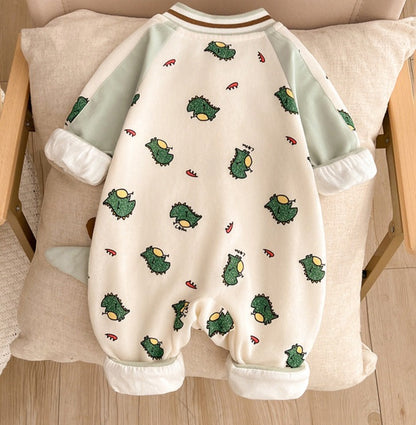 Children's Dinosaur Zipper Jumpsuit