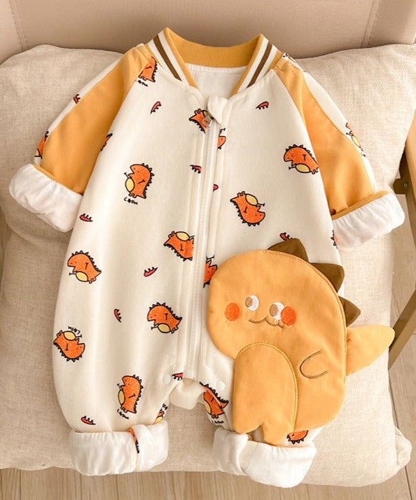 Children's Dinosaur Zipper Jumpsuit