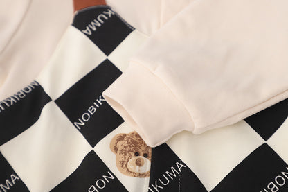 Children's Romper Buttons Teddy Bear