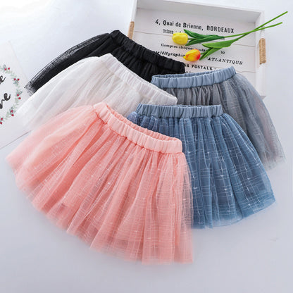 Stretch tulle skirt