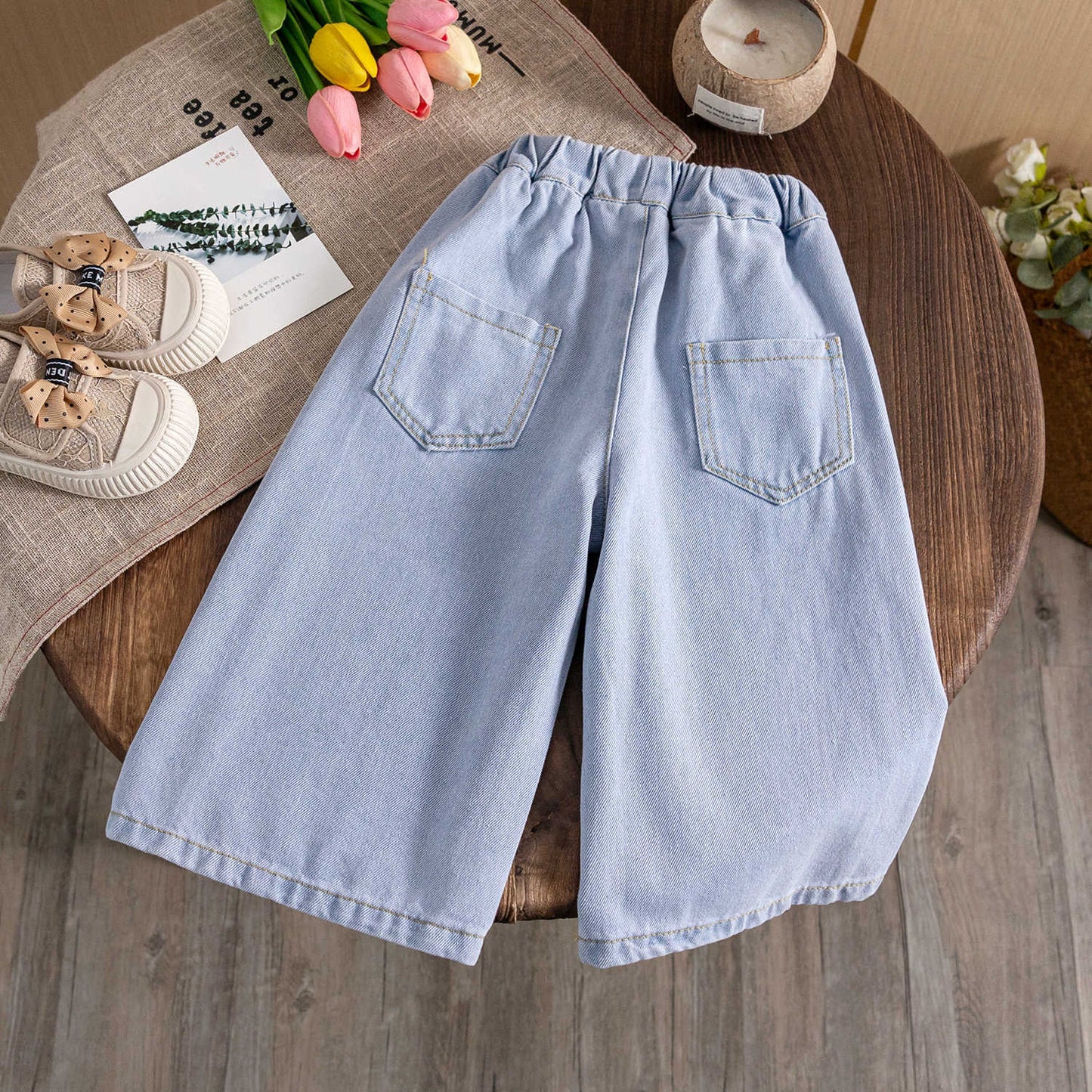 Children's Jeans Pants with Bows