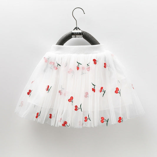 Children's Skirt Cherries Tulle