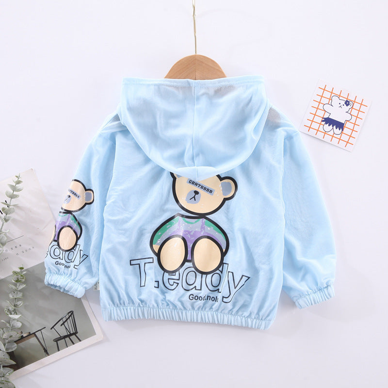 Children's Bear Zipper Blouse