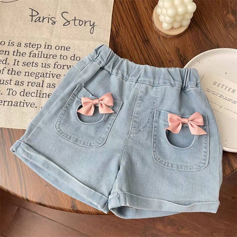 Girls' Infant Shorts Jeans Bows