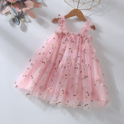 Children's Tulle Flower Dress