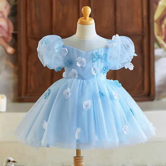 Blue Flower Children's Dress