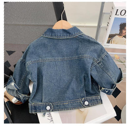 Children's Floral Jeans Jacket