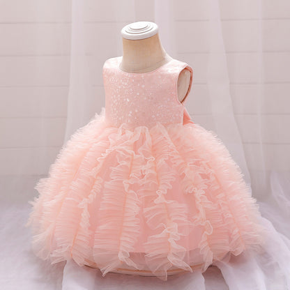 Shiny Tulle Children's Dress