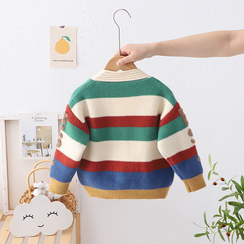 Children's Cardigan Knitting Letters