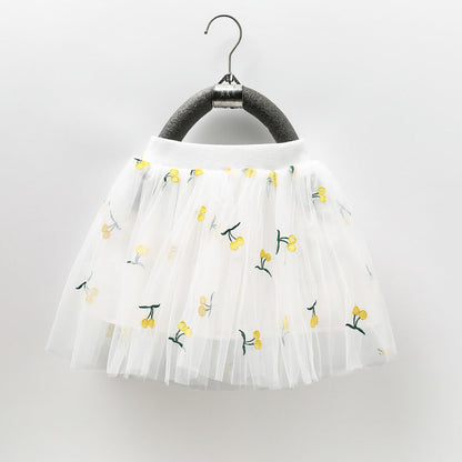 Children's Skirt Cherries Tulle