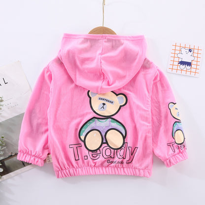 Children's Bear Zipper Blouse