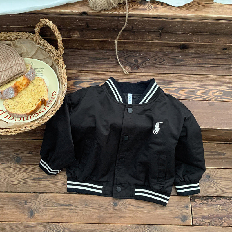 Children's Jacket with Stripes and Pockets