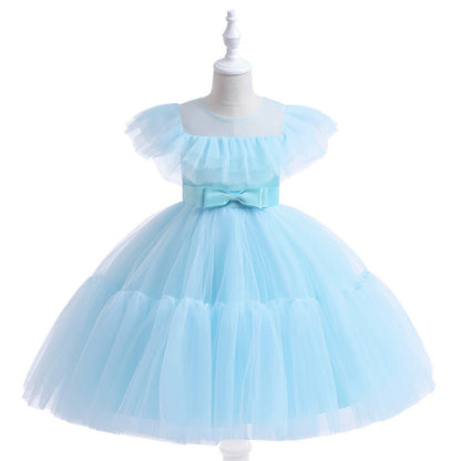 Children's pleated tulle dress